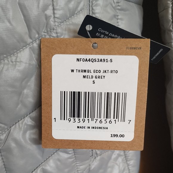 🆕The North Face Women's Thermoball Eco Jacket, Medium, Meld Grey, NWT, Auth. - Picture 3 of 5